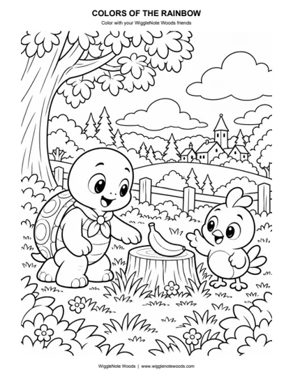 Colors of the Rainbow — Coloring page 4