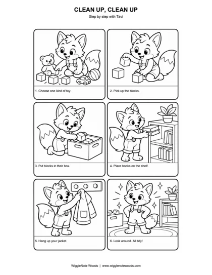 Clean Up, Clean Up — Step by step
